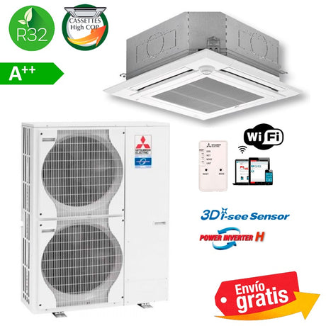Aire Acondicionado Cassette Mitsubishi MPLZ-140YEA2(H) | Serie Power Inverter