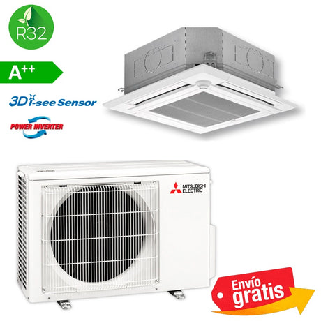Aire Acondicionado Cassette Mitsubishi MPLZ-35VEA2 | Serie Power Inverter