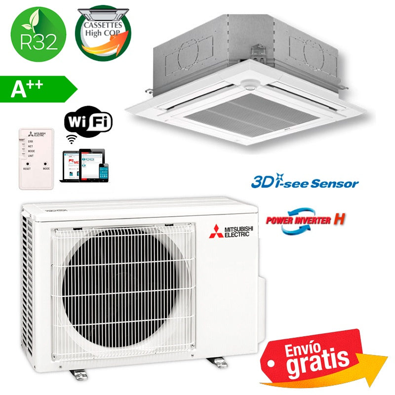 Aire Acondicionado Cassette Mitsubishi MPLZ-35VEA2(H) | Serie Power Inverter