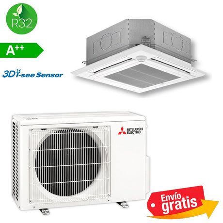 Aire Acondicionado Cassette Mitsubishi MSPLZ-35VEA2 | Serie Standard Inverter