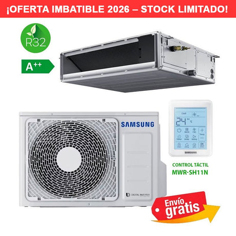 Aire Acondicionado Conducto Deluxe Samsung AC071RNMDKG + AC071RXADKG