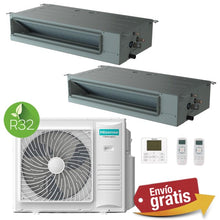 Aire Acondicionado Conductos 2x1 Hisense 5AMW125U4RTA + ADT52UX4RCL8 + ADT71UX4RCL8