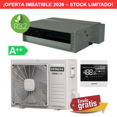Aire Acondicionado Conductos Hitachi Primairy 10,1 kW - 4 CV