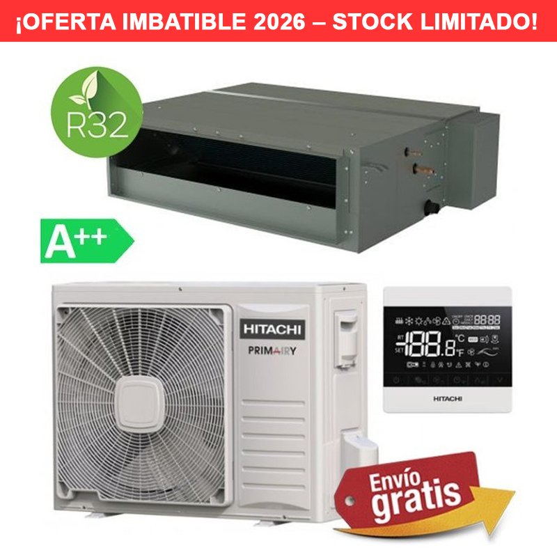 Aire Acondicionado Conductos Hitachi Primairy 12,5 kW - 5 CV