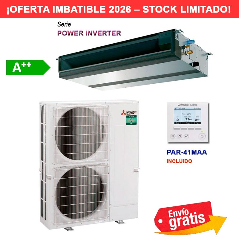 Aire Acondicionado Conductos Mitsubishi MPEZ-140YDA Trifásico