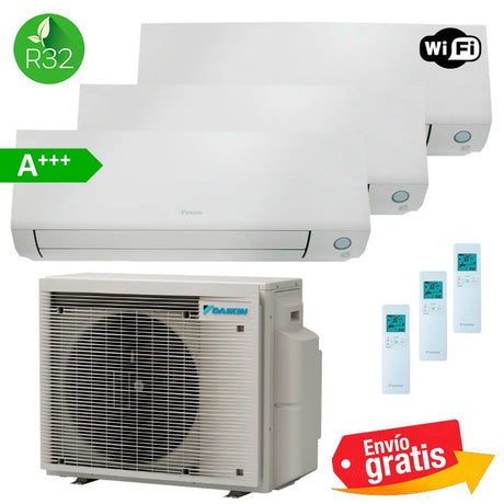 Aire Acondicionado Daikin 3x1 Perfera 3MXM52A9 + FTXM20A + FTXM20A + FTXM20A