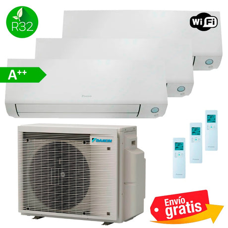 Aire Acondicionado Daikin 3x1 Perfera 3MXM68A9 + FTXM25A + FTXM25A + FTXM42A