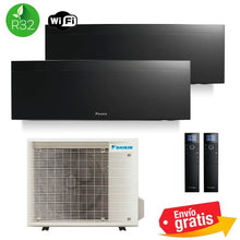 Aire Acondicionado Daikin Multisplit 2x1 Emura 3 2MXM50A9 + FTXJ35AB + FTXJ35AB Negro