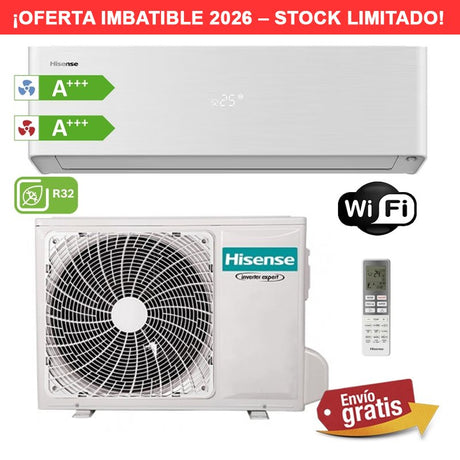 Aire Acondicionado Hisense Energy Pro X QH25XV0A Blanco