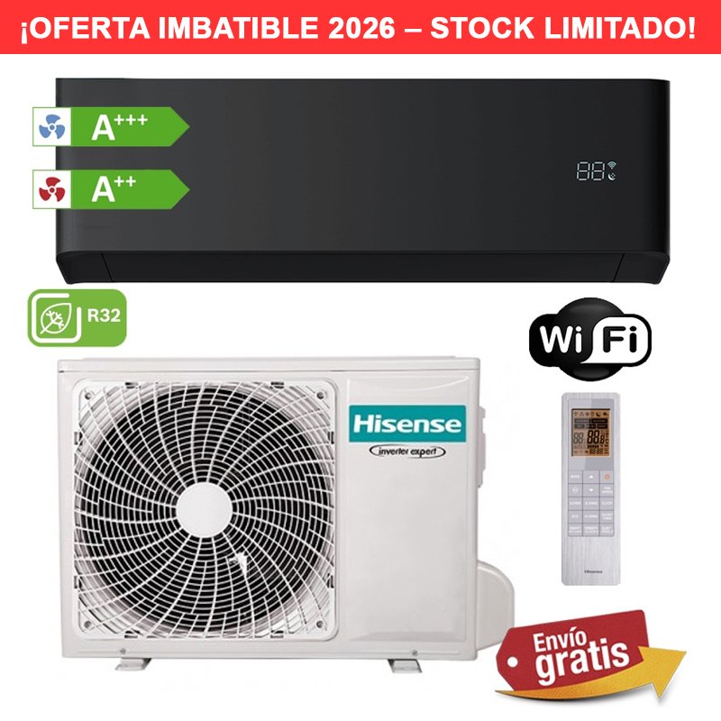 Aire acondicionado Hisense Uni Pure HB25XU0B Negro