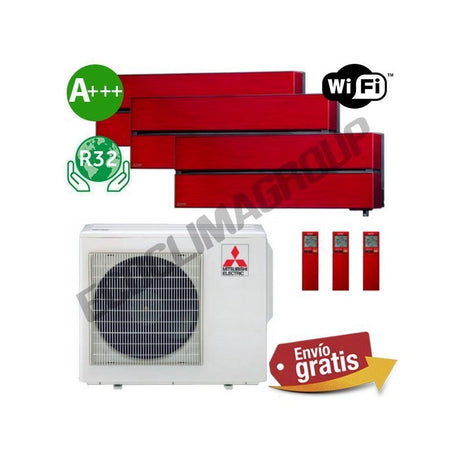 Aire Acondicionado Multi Split 3x1 Mitsubishi MXZ-4F80VF + MSZ-LN25VG + MSZ-LN25VG + MSZ-LN50VG