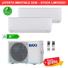 Aire Acondicionado Multisplit 2x1 Baxi Anori LSGT50-2M + 2 unidades interiores JSGNW25