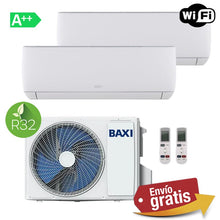 Aire acondicionado multisplit 2x1 Baxi Anori LSGT60-2M + JSGNW25 + JSGNW50