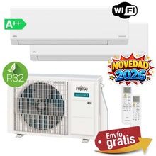 Aire Acondicionado Multisplit 2x1 Fujitsu AOY40M2-KA + ASY25-KL + ASY25-KL