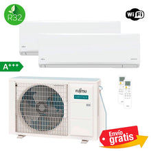 Aire Acondicionado Multisplit 2x1 Fujitsu AOY40M2-KB + ASY20-KN + ASY25-KN