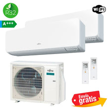 Aire Acondicionado Multisplit 2x1 Fujitsu AOY40M2-KB + ASY25MI-KG + ASY35MI-KG