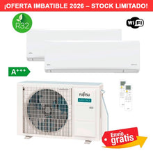 Aire Acondicionado Multisplit 2x1 Fujitsu AOY50M2-KB + ASY20-KN + ASY35-KN