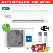 Aire Acondicionado Multisplit 2x1 Haier 2U50S2M1FA-3 + Perla Pre 25 + Perla Pre 35