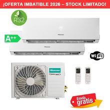 Aire Acondicionado Multisplit 2x1 Hisense Style 2AMW42U4RGC + CF25YR4BG + CF25YR4BG