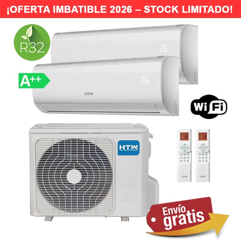 Aire Acondicionado multisplit 2x1 HTW MSI26-35/M02-41IX41BR32