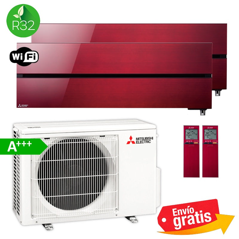 Aire Acondicionado MultiSplit 2x1 Mitsubishi MXZ-2F42VF + MSZ-LN25VG + MSZ-LN35VG