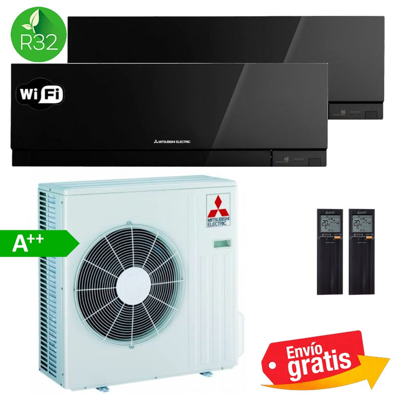 Aire Acondicionado MultiSplit 2x1 Mitsubishi MXZ-3F68VF + MSZ-EF50VGK + MSZ-EF50VGK