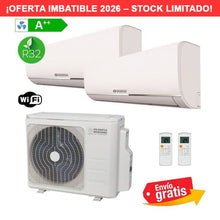 Aire acondicionado Multisplit 2x1 Olimpia Splendid NEXYA S5 Dual E 14 + 2 unidades interiores NEXYA S4 9