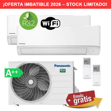 Aire Acondicionado Multisplit 2x1 Panasonic CU-2TZ41TBE + CS-TZ25ZKEW + CS-TZ35ZKEW
