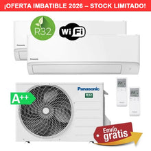 Aire Acondicionado Multisplit 2x1 Panasonic CU-2TZ50TBE + CS-TZ25ZKEW + CS-TZ25ZKEW