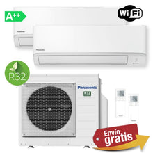 Aire Acondicionado Multisplit 2x1 Panasonic CU-3TZ52TBE + CS-TZ25CKEW + CS-TZ42CKEW