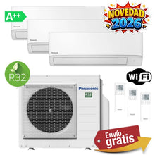 Aire Acondicionado Multisplit 3x1 Panasonic CU-3TZ52TBE + CS-TZ25CKEW + CS-TZ35CKEW + CS-TZ35CKEW