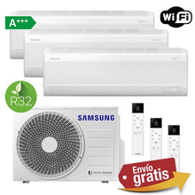 Aire Acondicionado Multisplit 3x1 Samsung AJ052TXJ3KG/EU + AR60F09C1AWNEU + AR60F09C1AWNEU + AR60F09C1AWNEU