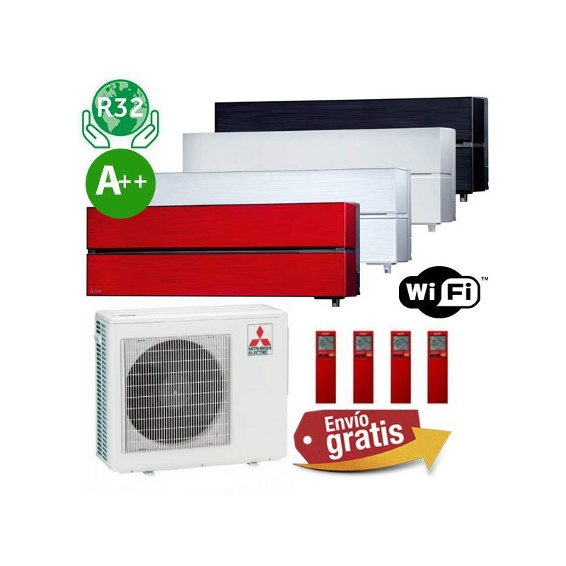 Aire Acondicionado Multisplit 4x1 Mitsubishi MXZ-4F80VF + MSZ-LN25VG + MSZ-LN25VG + MSZ-LN25VG + MSZ-LN35VG