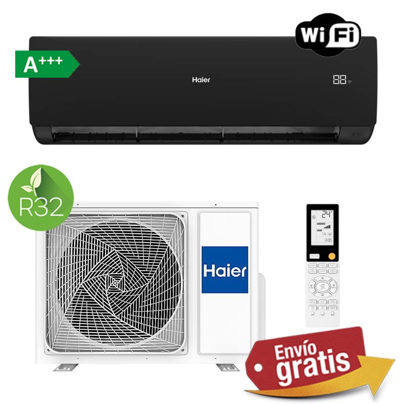 Aire Acondicionado Split 1x1 Haier Flexis S 50 Negro