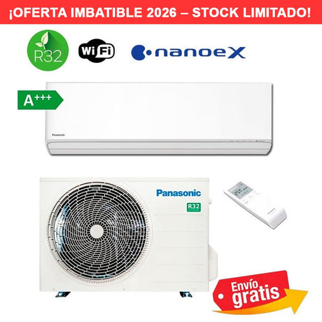 Aire Acondicionado Split 1x1 Panasonic Etherea KIT-Z35-ZKE Blanco Mate