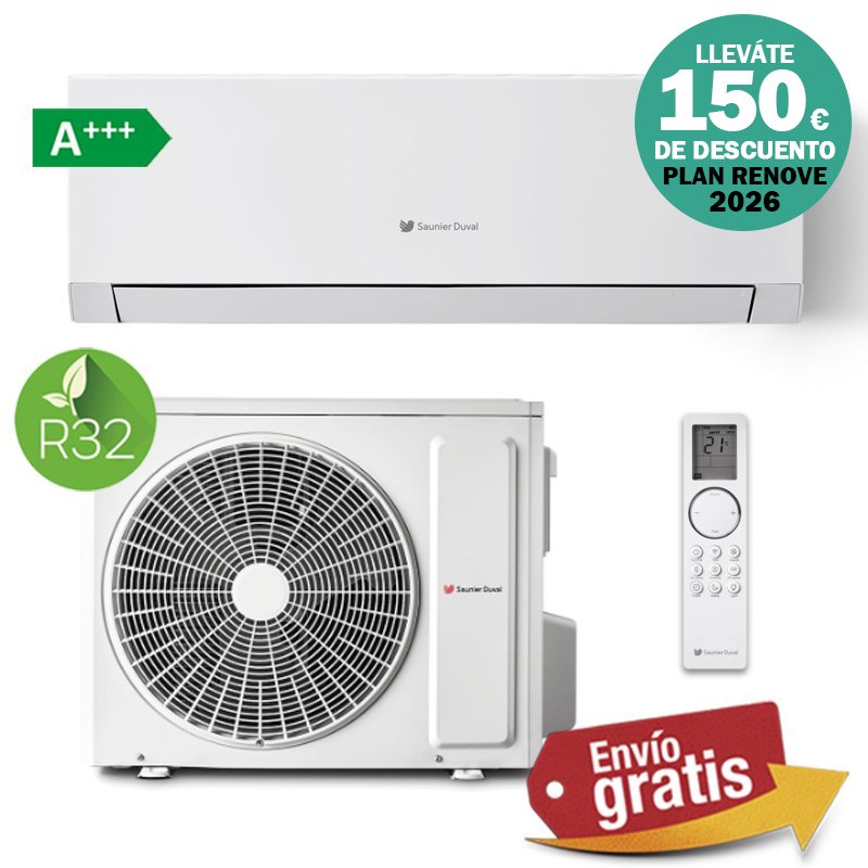 Aire acondicionado Split 1x1 Saunier Duval Vivair Max SDHP1-025 NW
